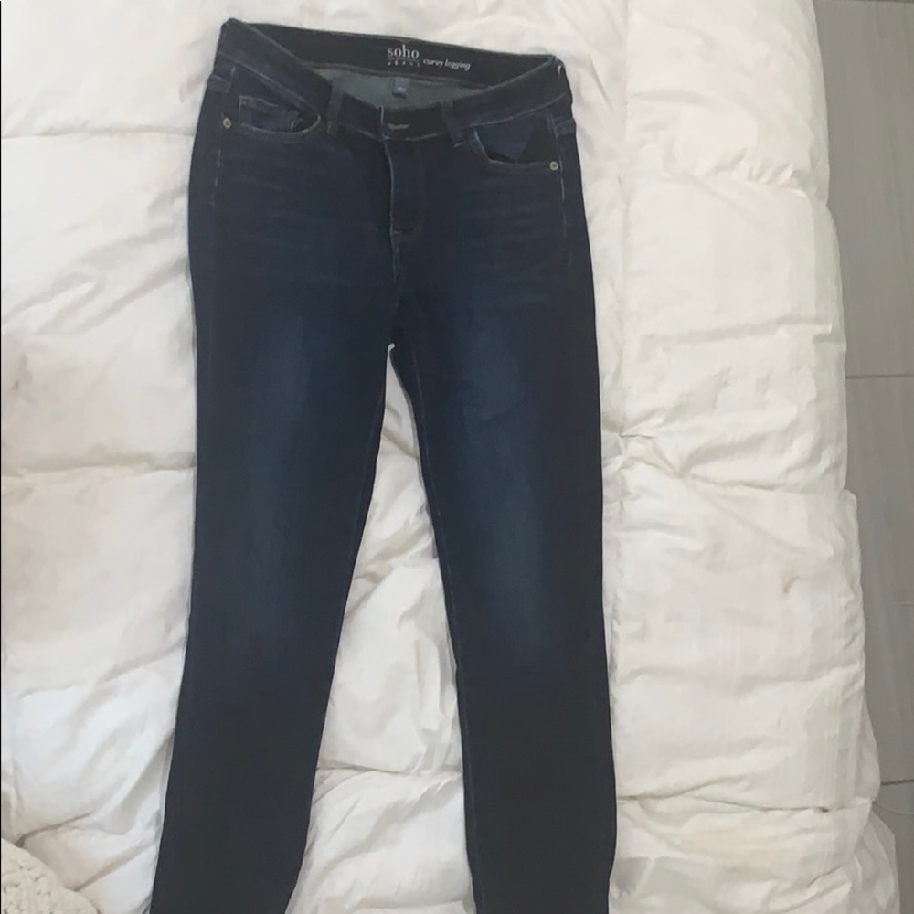 Soho brand dark wash straight leg jeans